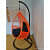 Single Seater Outdoor Swing With Black Cushions - top_view