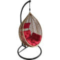 Single Seater Garden Swing With Cushions - front_view