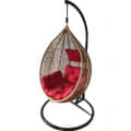 Single Seater Garden Swing With Cushions - top_view