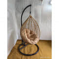 Single Seater Outdoor Swing (Cream) - rear_view