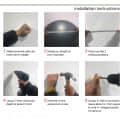 Decorative Frameless Round Mirror 22" - top_view