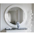 Frameless White Round Mirror 24" - photo