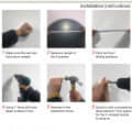 Frameless White Round Mirror 24" - top_view