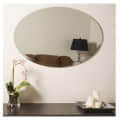 Decorative Frameless Oval Mirror 18 X 24 - photo