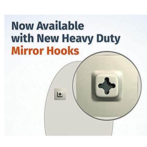 Decorative Frameless Oval Mirror 18 X 24 - rear_view