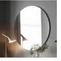 Decorative Frameless Round Mirror 24" - front_view
