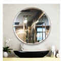 Decorative Frameless Round Mirror 24" - top_view