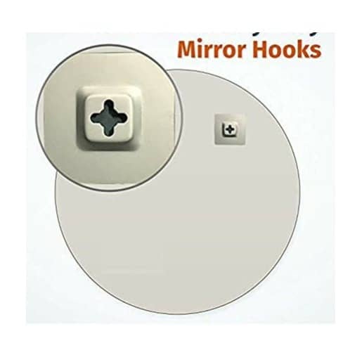 Decorative Frameless Round Mirror 24"