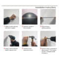 Decorative Frameless Round Mirror 24" - right_view