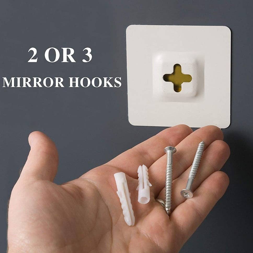 Decorative Frameless Round Mirror 24"