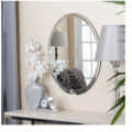 Designer Oval Bathroom Mirror 18" - photo