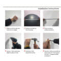Designer Oval Bathroom Mirror 18" - top_view