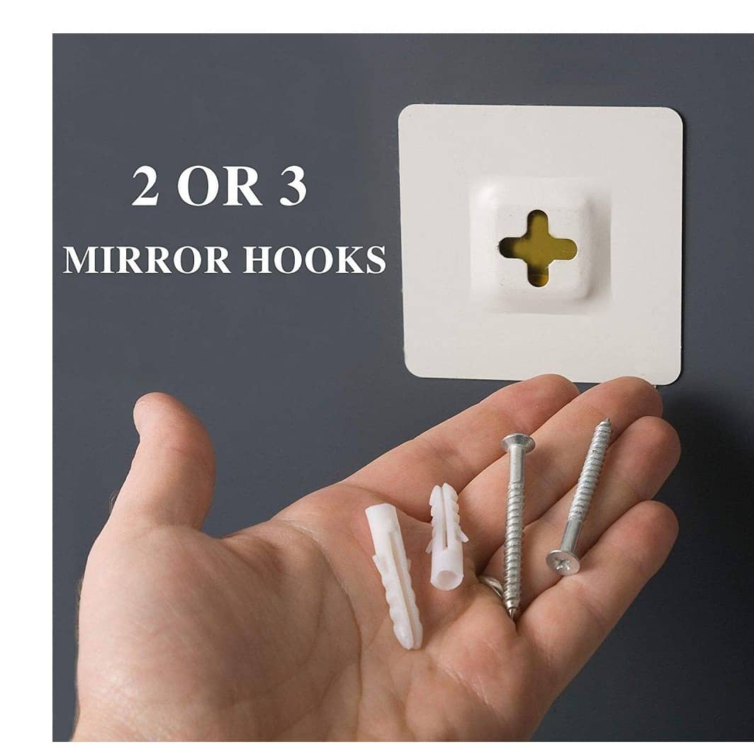 Modern Round Frameless Bathroom Mirror 18"