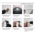 Frameless Decorative Round Bathroom Mirror 24" - top_view