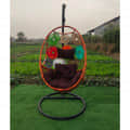 Flower Design Single Seater Swing - rear_view