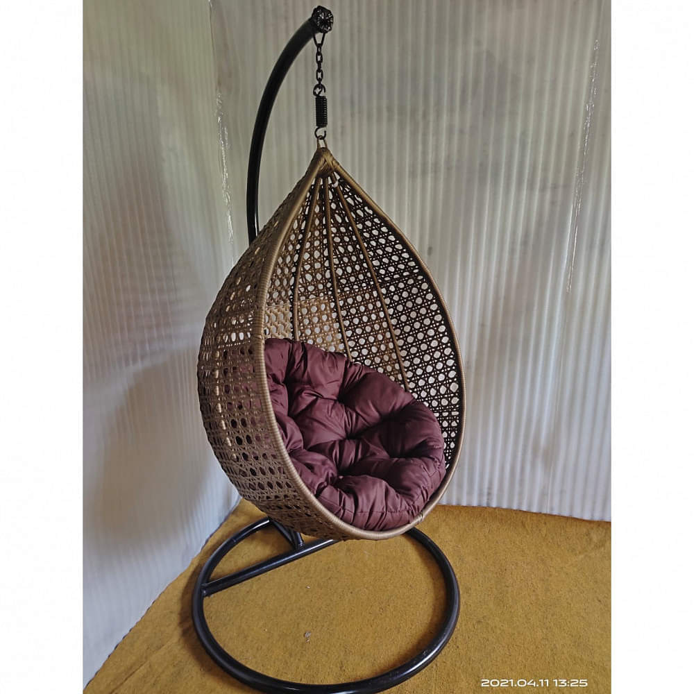 Single Seater Swing With Cushions - photo
