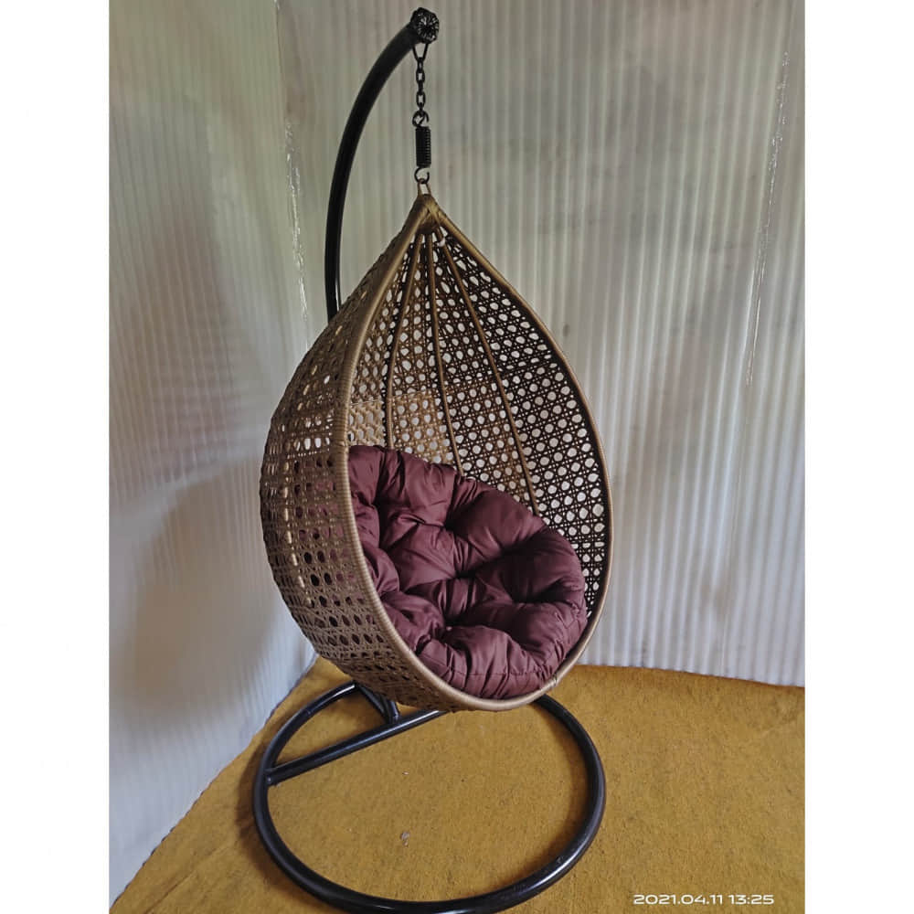 Single Seater Swing With Cushions - photo