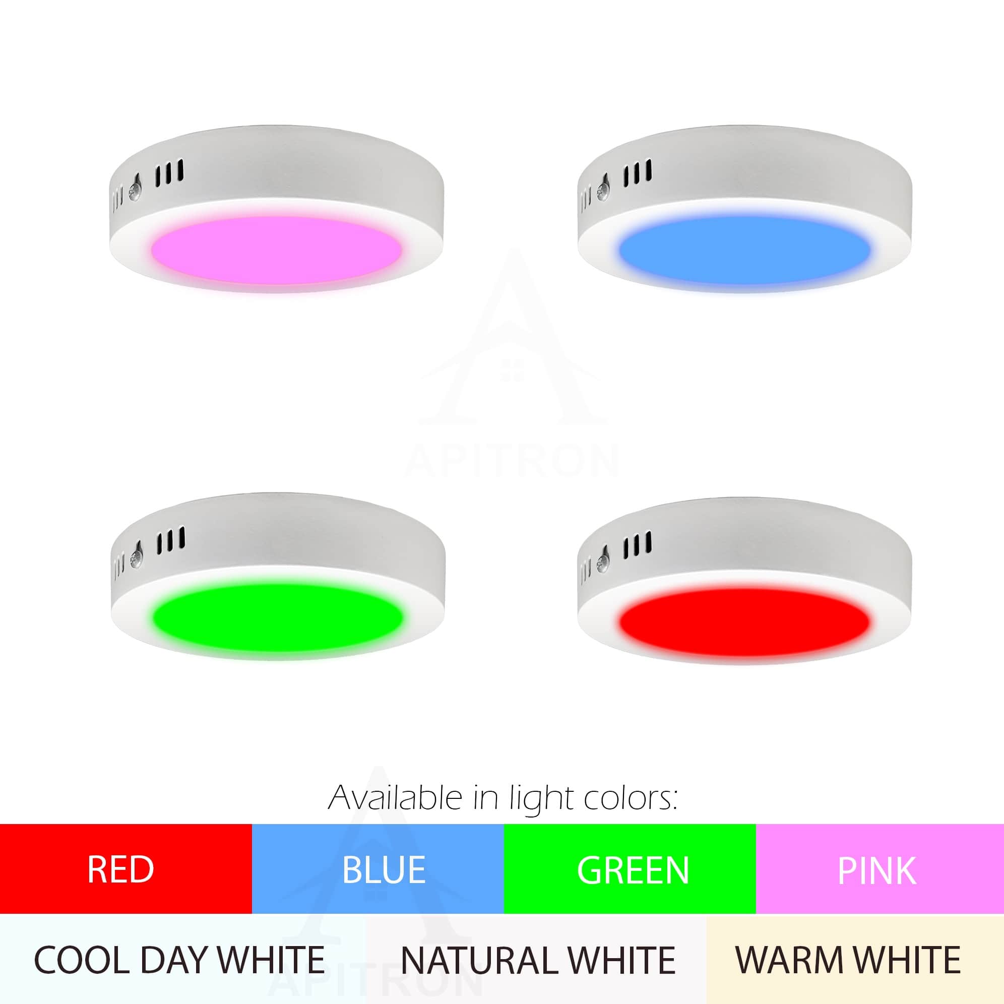 NESSON Lite 12W LED Surface Panel Light Pack of 10 - front_view