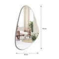 Decorative Frameless Mirror 18 X 36" - front_view