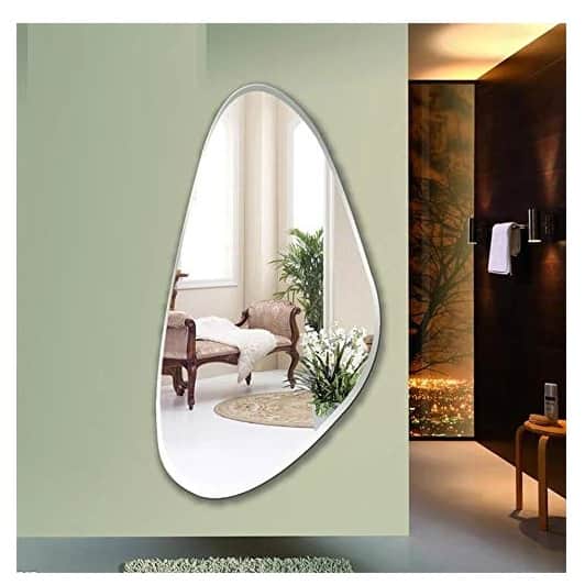 Decorative Frameless Mirror 18 X 36" - top_view