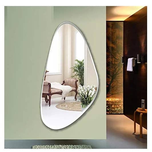 Decorative Frameless Mirror 18 X 36"