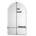Modern Decorative Frameless Mirror 16 X 24" - front_view