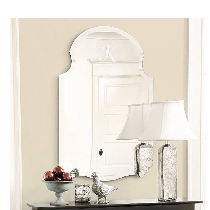 Modern Frameless Glass Mirror 18 X 36"