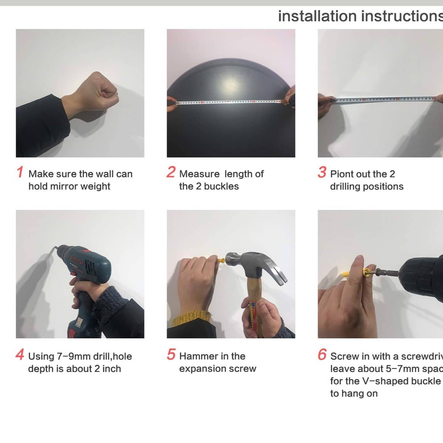 Modern Frameless Glass Mirror 18 X 36"