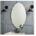 Oval Frameless Decorative Mirror 16 X 24" - photo