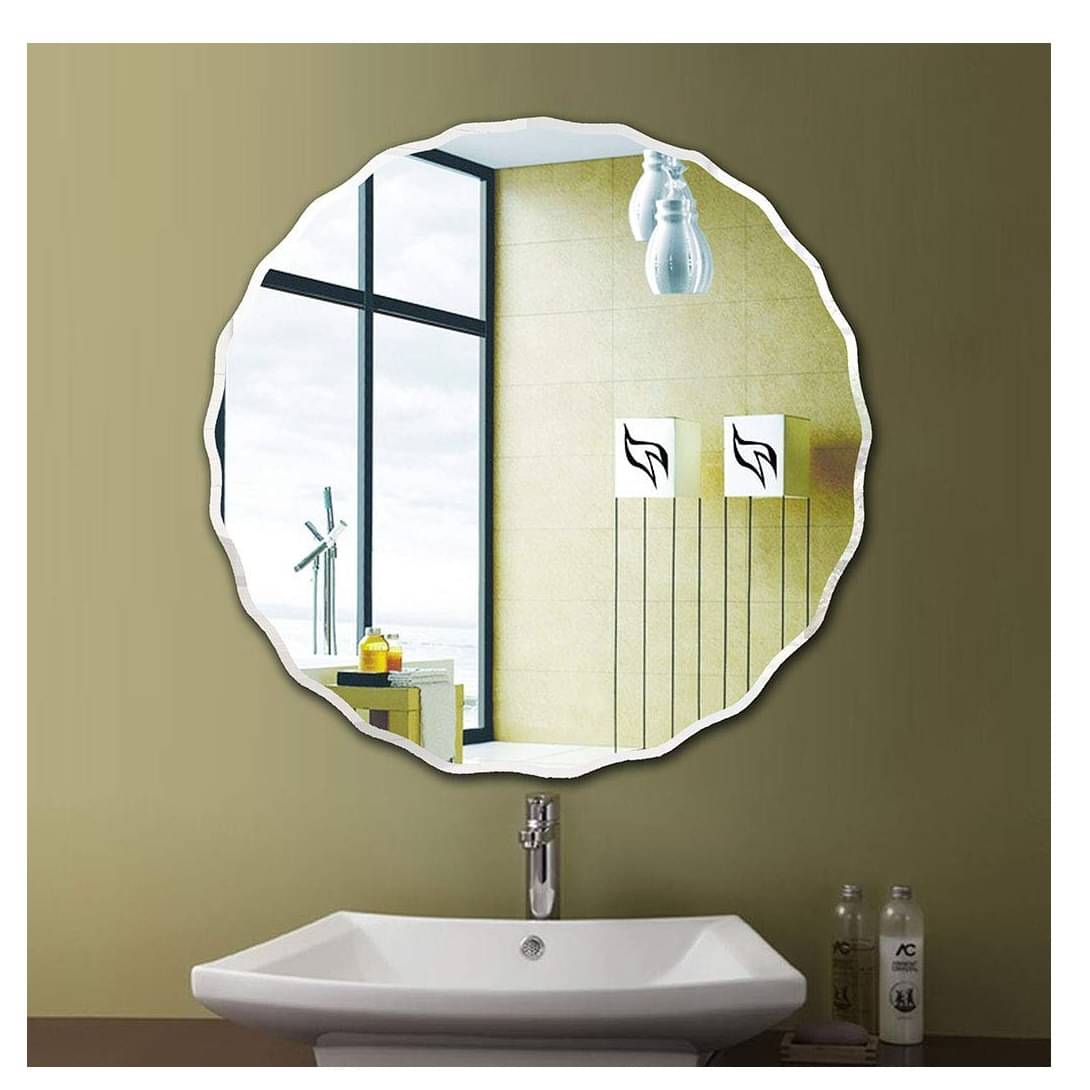 Round Frameless Decorative Mirror 24"
