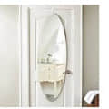 Oval Shape Frameless Decorative Mirror 18 X 36" - front_view