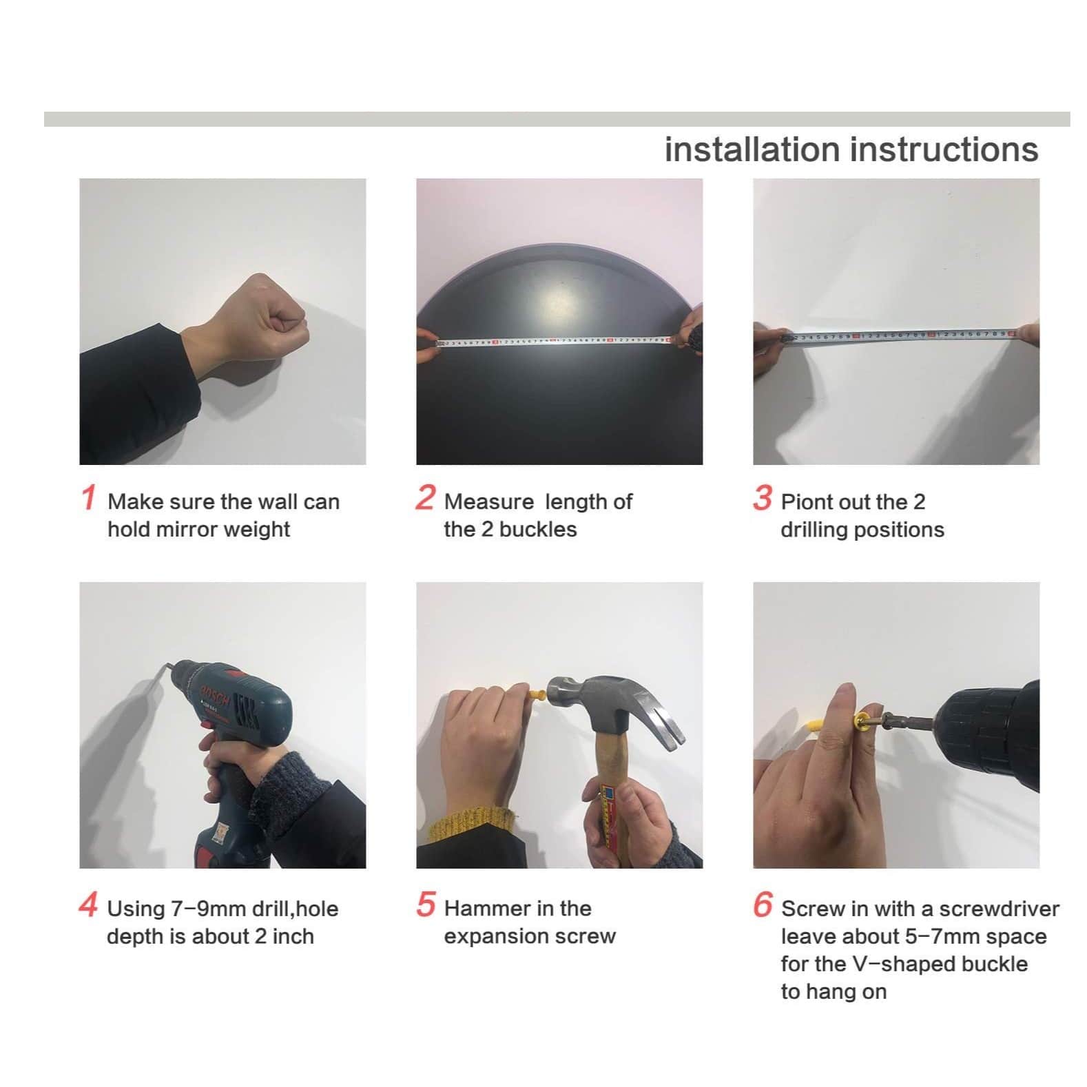 Oval Shape Frameless Decorative Mirror 18 X 36" - rear_view