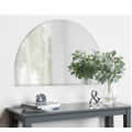 Half Round Frameless Decorative Wall Mirror 18 X 24" - photo