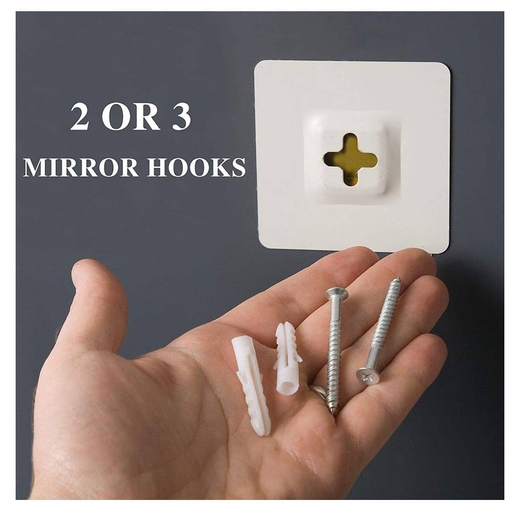 Half Round Frameless Decorative Wall Mirror 18 X 24"