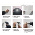 Half Round Frameless Decorative Wall Mirror 18 X 24" - top_view