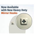 Frameless Decorative Mirror  12" Each (Set Of 4) - rear_view