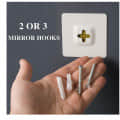 Frameless Decorative Bathroom Mirror 18 X 24" - front_view