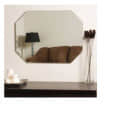 Octagon Shape Frameless Decorative Mirror 18 X 24" - photo