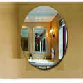 Oval  Shape Frameless Decorative Mirror 14 X 20" - front_view
