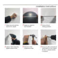 Oval  Shape Frameless Decorative Mirror 14 X 20" - left_view
