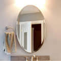 Frameless Oval Shape Decorative Mirror 12X18" - photo
