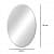 Frameless Oval Shape Decorative Mirror 12X18" - top_view