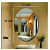 Frameless Oval Shape Decorative Mirror 12X18" - rear_view
