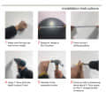 Frameless Oval Shape Decorative Mirror 12X18" - right_view