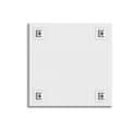 Square Shape Frameless Decorative Mirror 24" - top_view