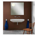 Square Shape Frameless Decorative Mirror 24" - rear_view