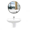 Round Shape Frameless Decorative Mirror 12" - front_view