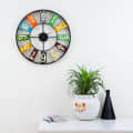 Geneva Metal Wall Clock - top_view