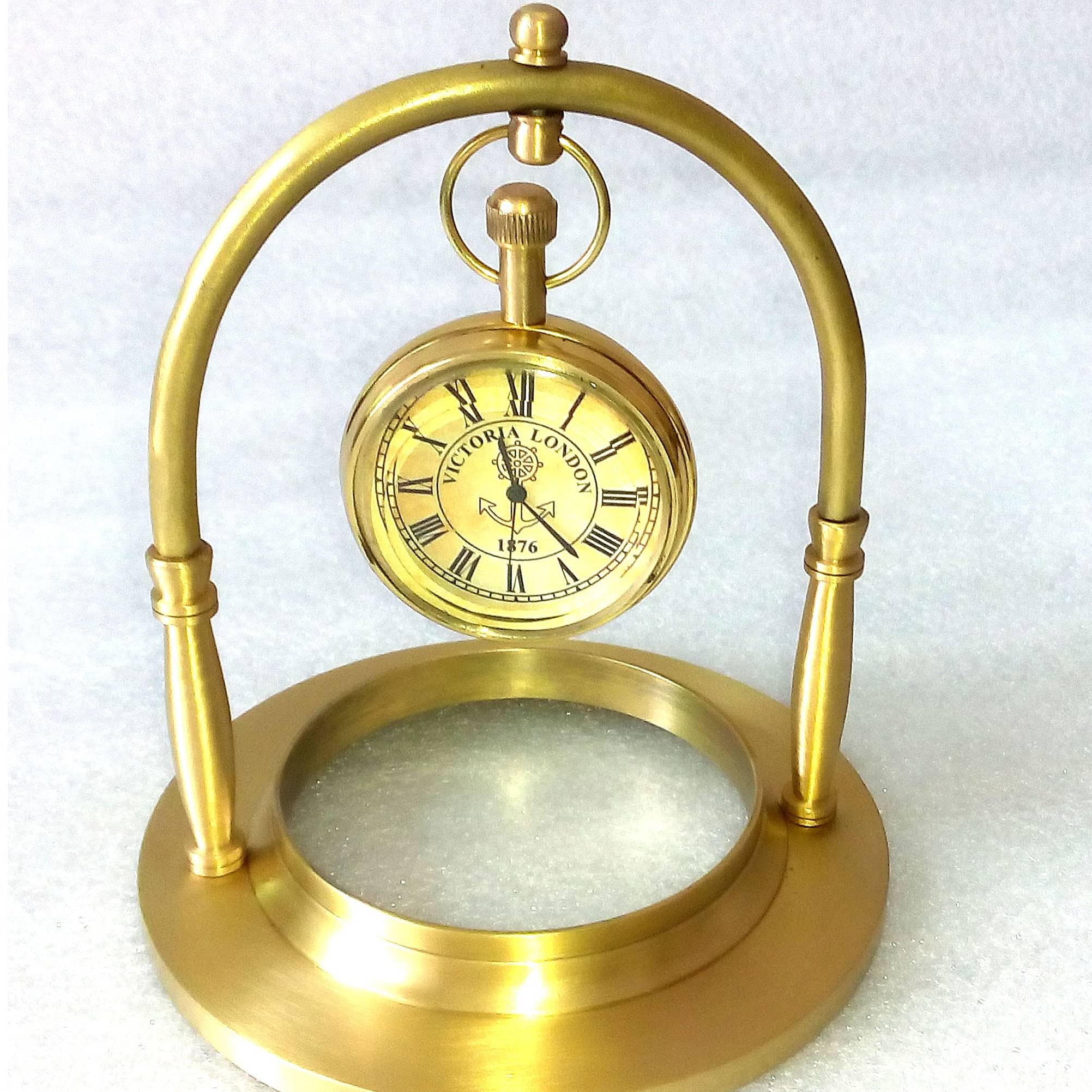 Brass Table Clock