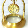 Brass Table Clock - right_view